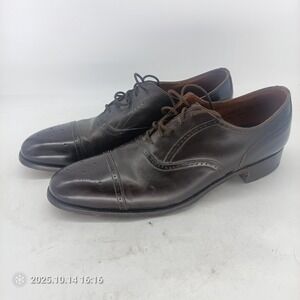 Cheaney of England Shoes Mens Size 11 Oxford Cap Toe Brogue Made in England s1